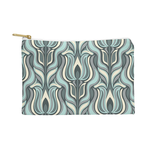 Jenean Morrison Floral Flame in Blue Pouch
