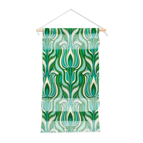 Jenean Morrison Floral Flame in Green Wall Hanging Portrait