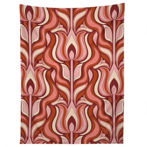 Jenean Morrison Floral Flame Tapestry