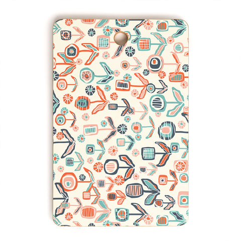 Jenean Morrison Floral Playground Cutting Board Rectangle