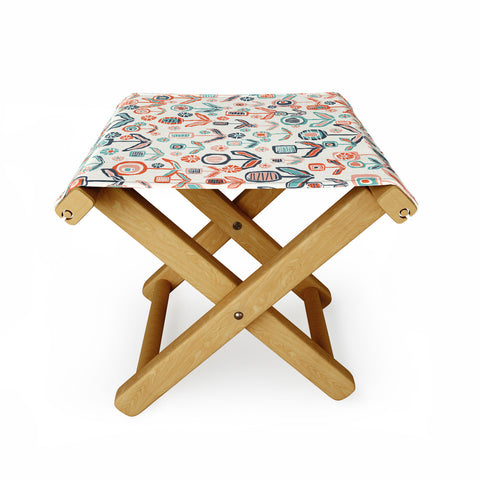 Jenean Morrison Floral Playground Folding Stool