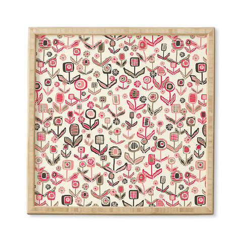 Jenean Morrison Floral Playground Pink Framed Wall Art