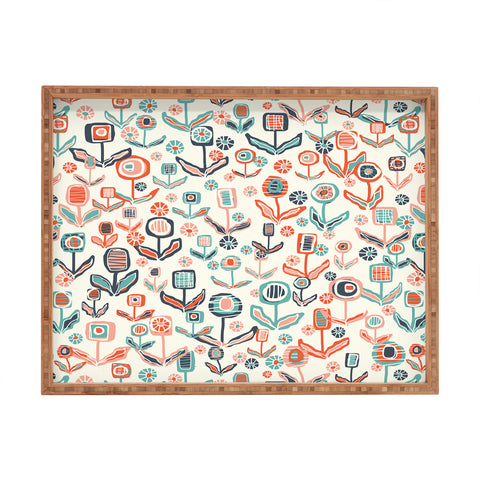 Jenean Morrison Floral Playground Rectangular Tray