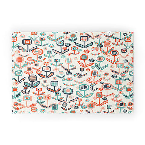 Jenean Morrison Floral Playground Welcome Mat