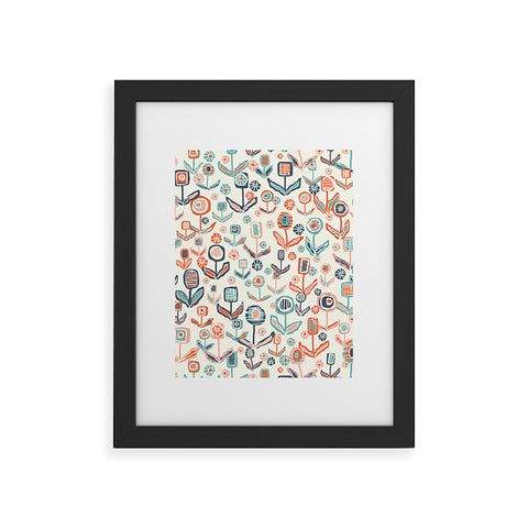 Jenean Morrison Floral Playground Framed Art Print