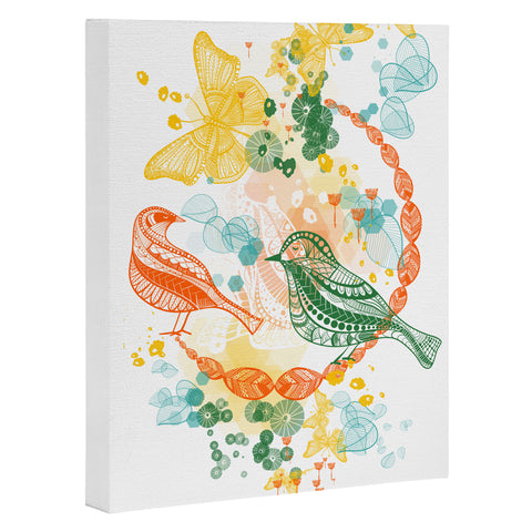 Jenean Morrison Flower and Flight Art Canvas