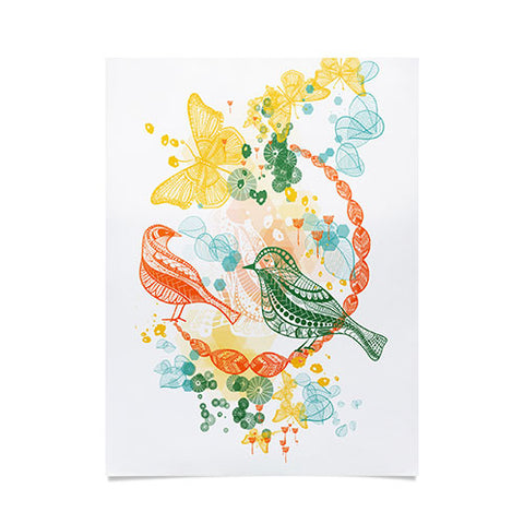 Jenean Morrison Flower and Flight Poster