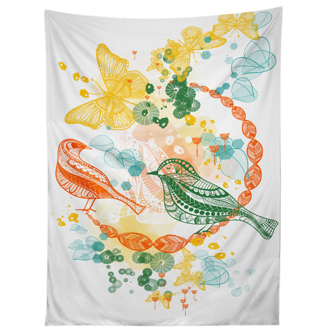 Jenean Morrison Flower and Flight Tapestry