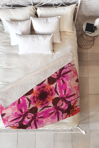 Jenean Morrison Garden Glass Fleece Throw Blanket