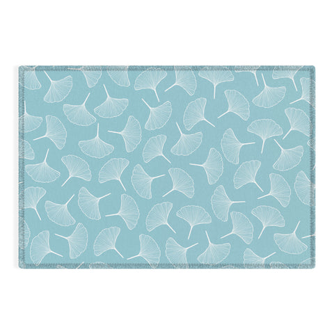 Jenean Morrison Ginkgo Away With Me Blue Outdoor Rug