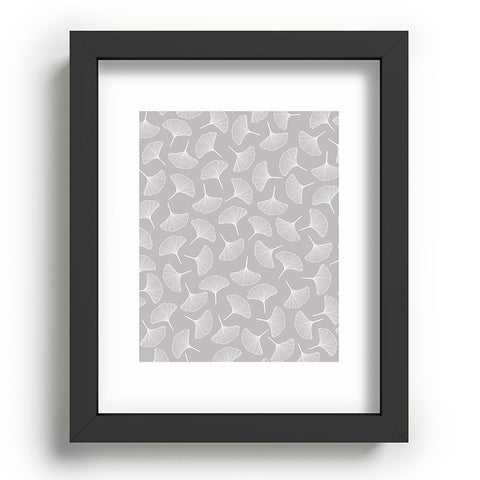 Jenean Morrison Ginkgo Away With Me Gray Recessed Framing Rectangle