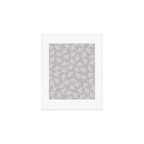 Jenean Morrison Ginkgo Away With Me Gray Art Print