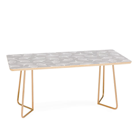 Jenean Morrison Ginkgo Away With Me Gray Coffee Table