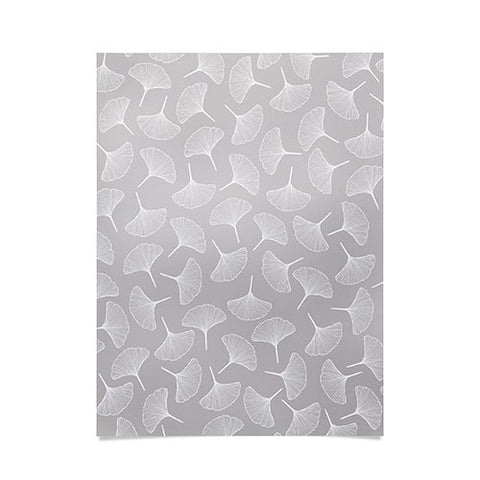 Jenean Morrison Ginkgo Away With Me Gray Poster