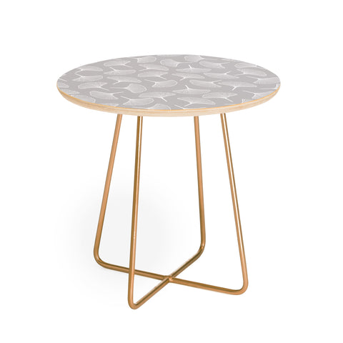 Jenean Morrison Ginkgo Away With Me Gray Round Side Table