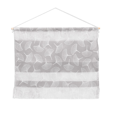 Jenean Morrison Ginkgo Away With Me Gray Wall Hanging Landscape