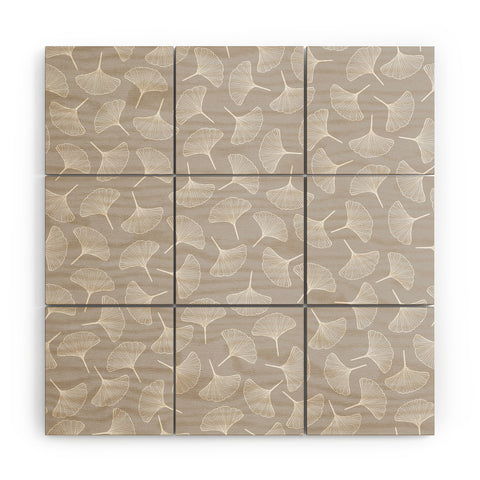 Jenean Morrison Ginkgo Away With Me Gray Wood Wall Mural