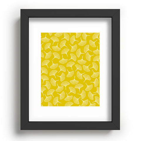 Jenean Morrison Ginkgo Away With Me Yellow Recessed Framing Rectangle