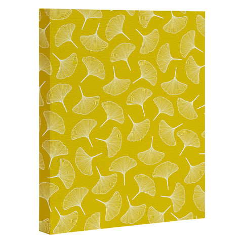 Jenean Morrison Ginkgo Away With Me Yellow Art Canvas