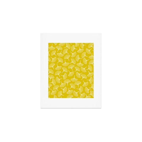 Jenean Morrison Ginkgo Away With Me Yellow Art Print