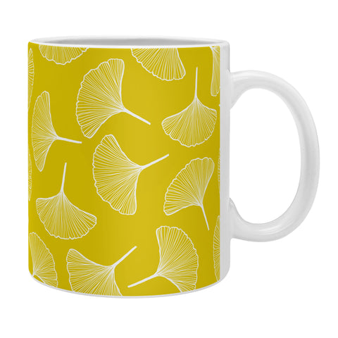 Jenean Morrison Ginkgo Away With Me Yellow Coffee Mug