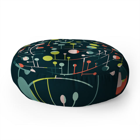 Jenean Morrison Globetrotter Floor Pillow Round