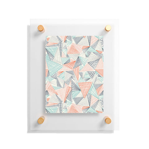 Jenean Morrison Gridlocked Multi Floating Acrylic Print