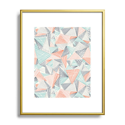 Jenean Morrison Gridlocked Multi Metal Framed Art Print