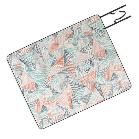 Jenean Morrison Gridlocked Multi Picnic Blanket