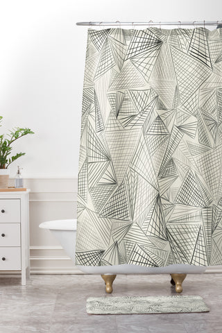 Jenean Morrison Gridlocked Shower Curtain And Mat
