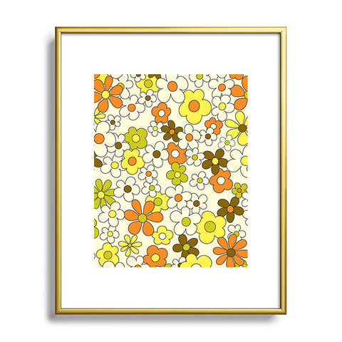 Jenean Morrison Happy Together in Green Metal Framed Art Print