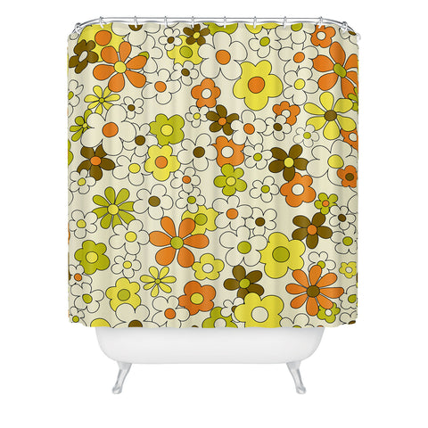 Jenean Morrison Happy Together in Green Shower Curtain