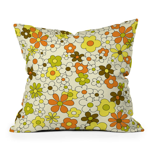 Jenean Morrison Happy Together in Green Throw Pillow