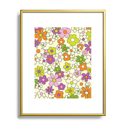 Jenean Morrison Happy Together in Lilac Metal Framed Art Print