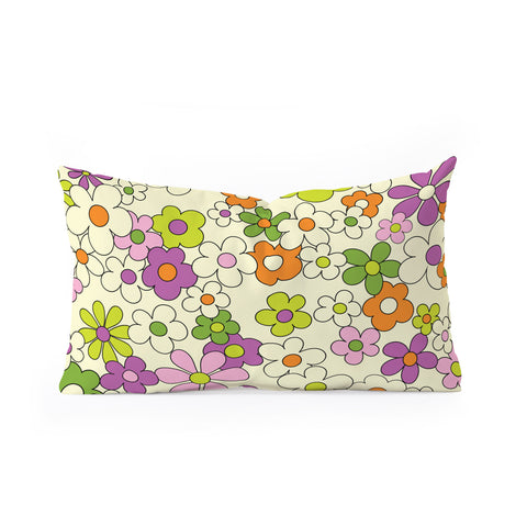 Jenean Morrison Happy Together in Lilac Oblong Throw Pillow