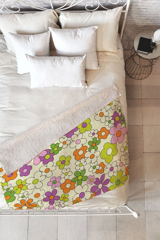 Jenean Morrison Happy Together in Lilac Fleece Throw Blanket