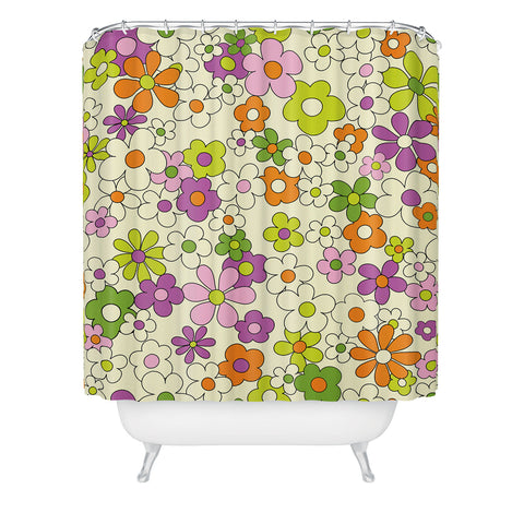 Jenean Morrison Happy Together in Lilac Shower Curtain