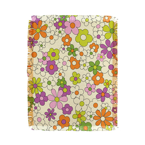 Jenean Morrison Happy Together in Lilac Throw Blanket