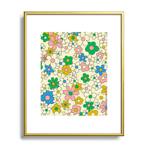 Jenean Morrison Happy Together in Pink Metal Framed Art Print