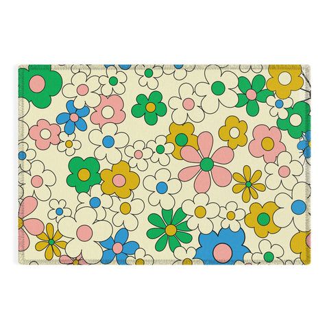 Jenean Morrison Happy Together in Pink Outdoor Rug