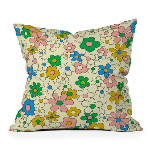 Jenean Morrison Happy Together in Pink Throw Pillow