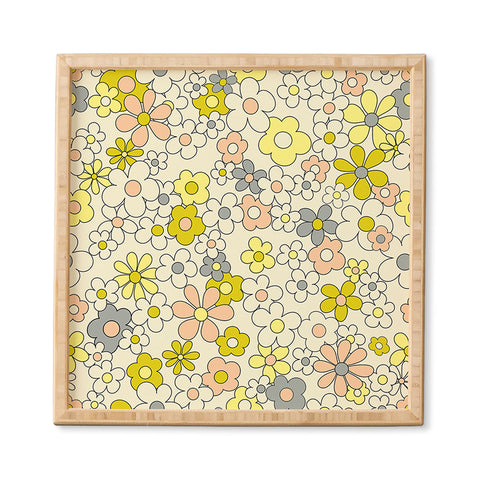 Jenean Morrison Happy Together in Yellow Framed Wall Art