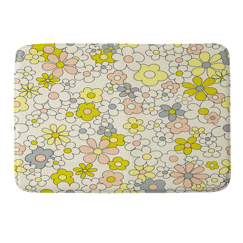 Jenean Morrison Happy Together in Yellow Memory Foam Bath Mat