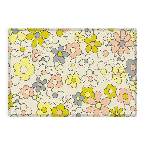 Jenean Morrison Happy Together in Yellow Outdoor Rug