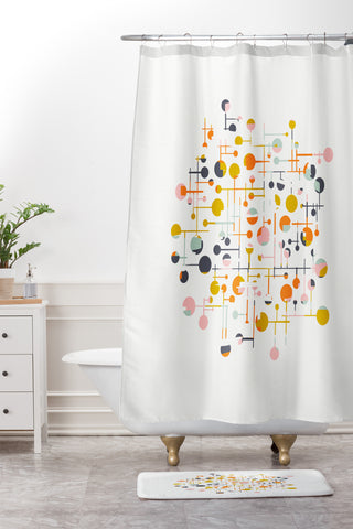 Jenean Morrison Jetsetter Shower Curtain And Mat