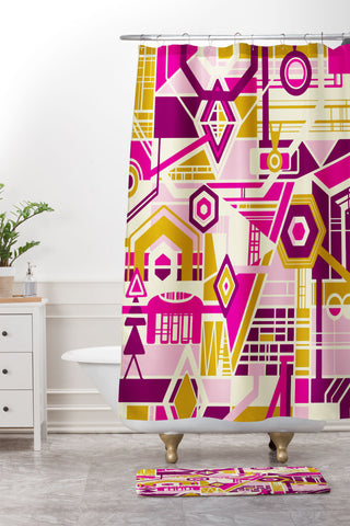 Jenean Morrison Late Night Thoughts Shower Curtain And Mat