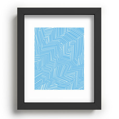 Jenean Morrison Line Break Blue Recessed Framing Rectangle