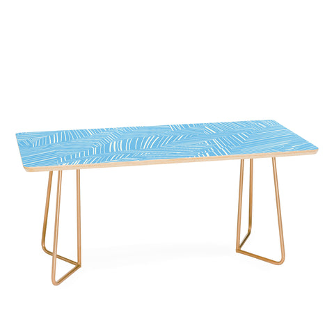 Jenean Morrison Line Break Blue Coffee Table