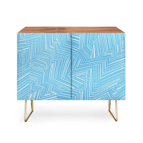 Jenean Morrison Line Break Blue Credenza