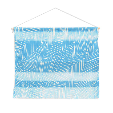 Jenean Morrison Line Break Blue Wall Hanging Landscape